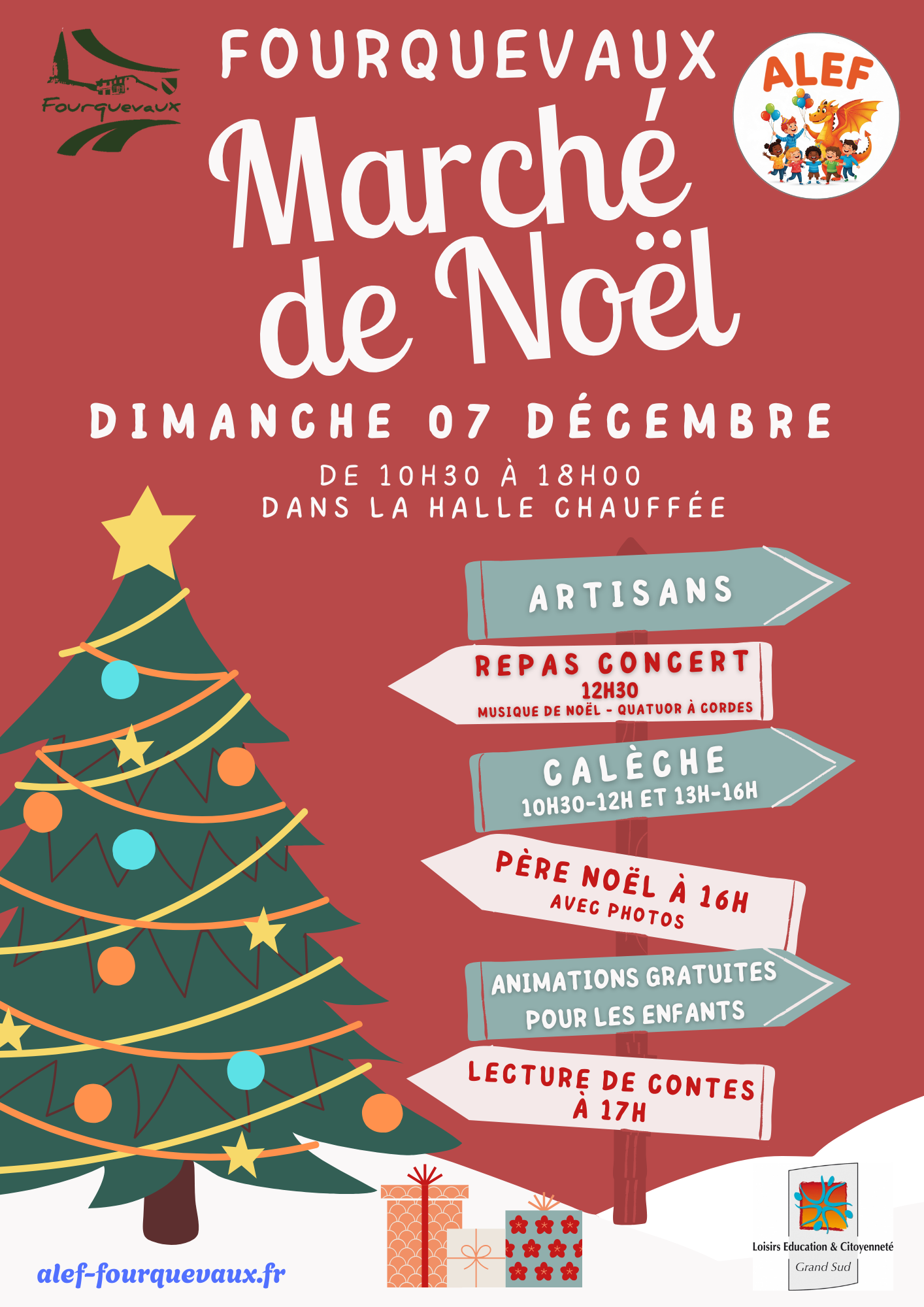 Affiche Marché de Noël